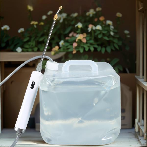 Folding Collapsible Jerry Can with Electric Automatic Garden Sprayer