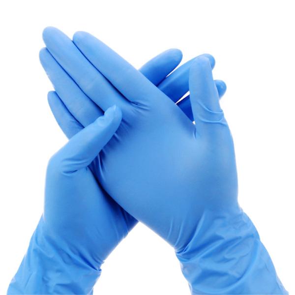 Buy S M L XL Disposable Protective Gloves Blue Nitrile Vinyl Synthetic at wholesale prices