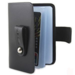 Custom Black Leather Mens Credit Card Holders Wallets
