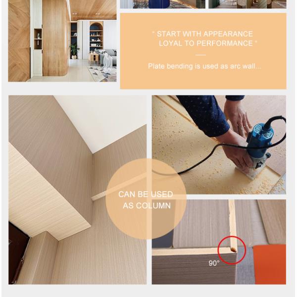 Decorative bamboo charcoal board  PVC Wall Panels Manufacture Wood Panels Decor Interior