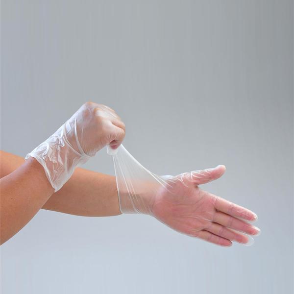 S-XL Size PVC Latex Free Vinyl Disposable Gloves Blue White Oilproof Waterproof
