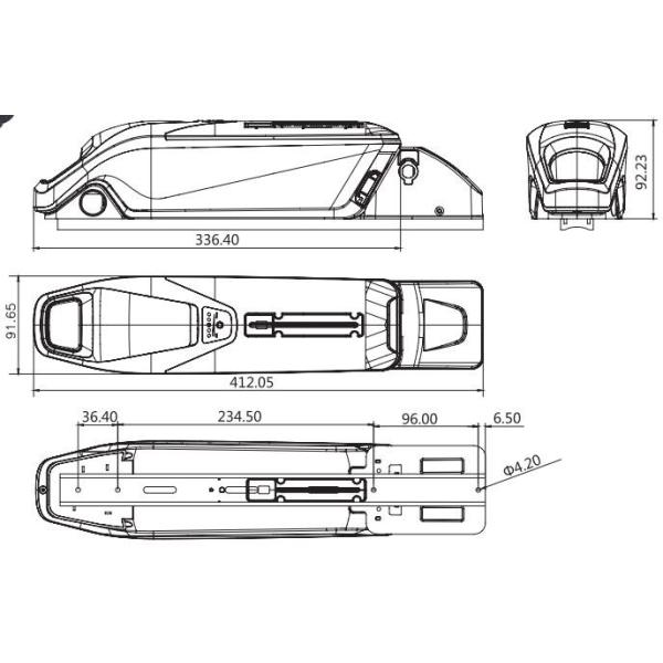 Li-18650-13S3PLithium battery pack-46.8V 10.5(10.2)Ah-PCM 48V For Electric Bicycle Battery