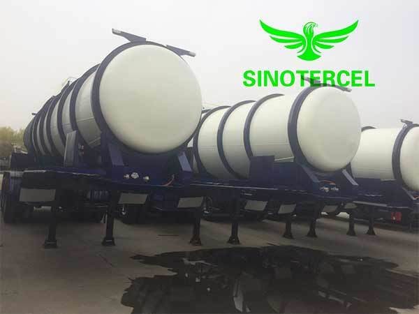 Buy Tri Axles Chemical Tanker Trailer 55000L Acid Transport Trailers at wholesale prices