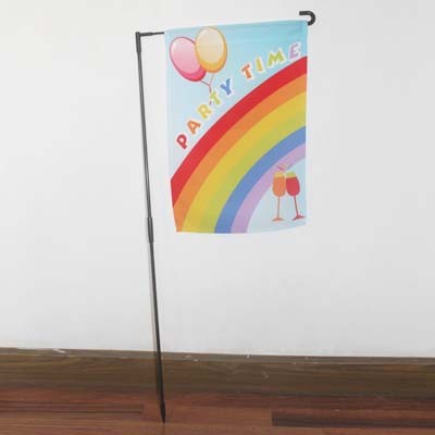 Buy Party Garden Flag Rainbow Balloons Party Time at wholesale prices