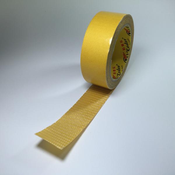 PET Fiberglass Mesh Filament Tape Double Sided Adhesive For Carpet