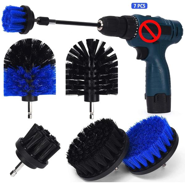 Buy Black & Blue Cleaning Drill brush for carpet tiles rims at wholesale prices