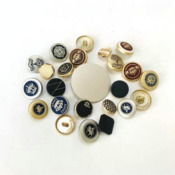 Wholesale Custom Brand Metal Garment button Custom Made Metal Buttons for Lady Coat