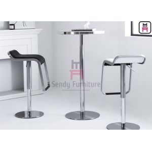 D60cm ODM Brushed Stainless Steel High Table 105cm Height For Restaurant Bar