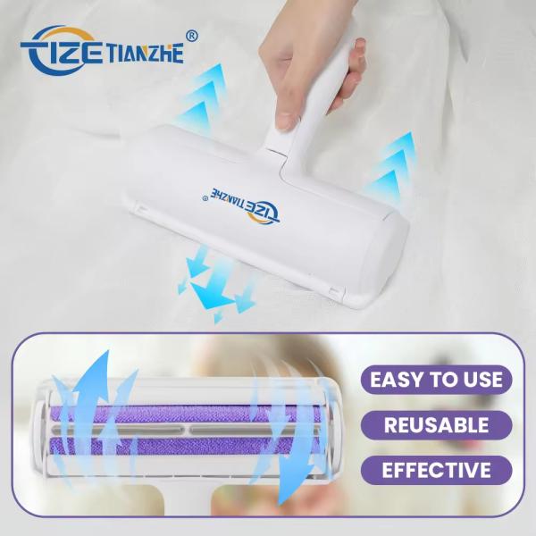 Reusable Pet Grooming Brush Couch Comb Self Cleaning Dog Hair Lint Roller Custom Logo