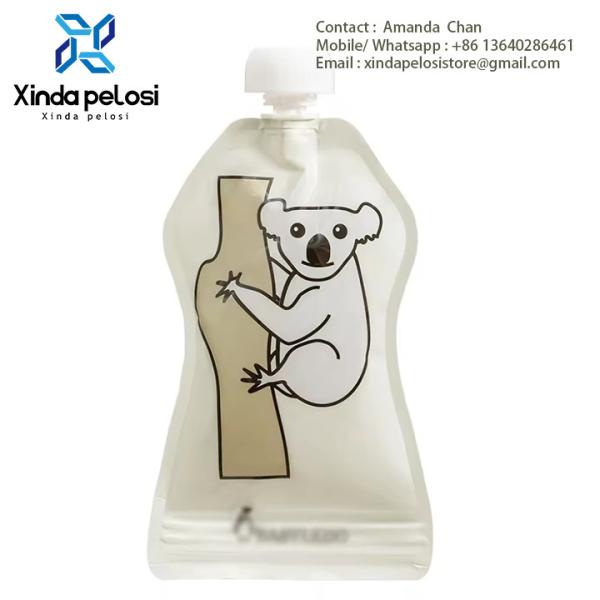 Customized Ziplock Stand Up Baby Food Pouches Plastic Spout Pouch