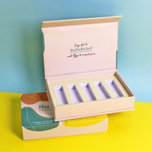 Custom Empty Magnetic Gift Pack Boxes With Colorful Printing And White Foam