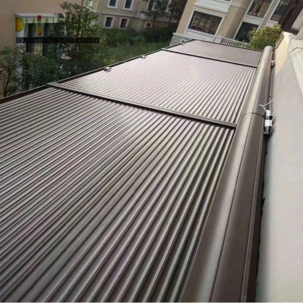 Electric Retractable Roof Awning Zip Track Roof Retractable Aluminium Outdoor