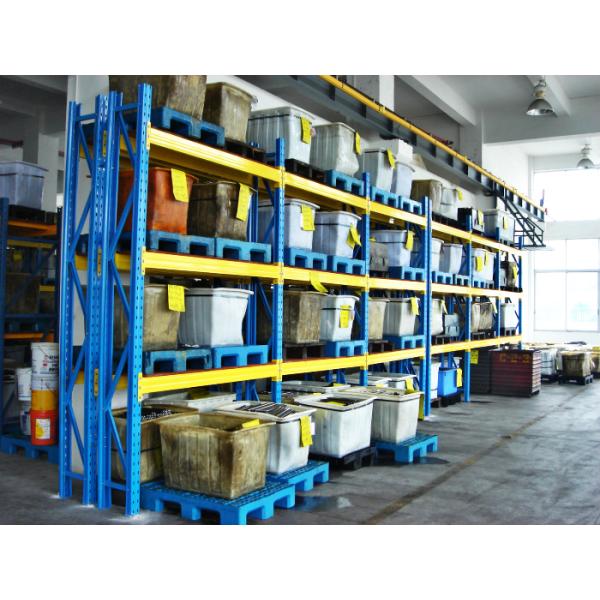 Industrial Back To Back Selective Pallet Racking With Deoil , Derusting Surface