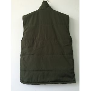 winter vest, winter waistcoat, olive green, S-3XL, wadding lining