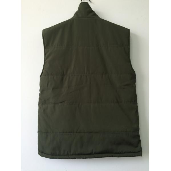 winter vest, winter waistcoat, olive green, S-3XL, wadding lining