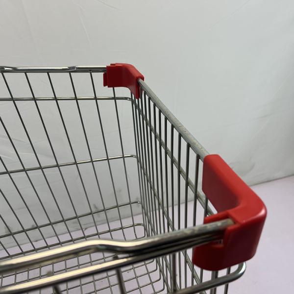 180L General store Galvanized European Market Supermarket Shopping Trolley