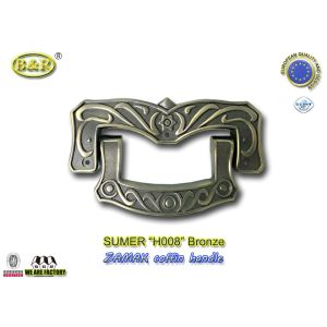 Ref H008 Gold Size 19 X 11 Cm Casket Handles , Zinc Alloy Coffin Accessories