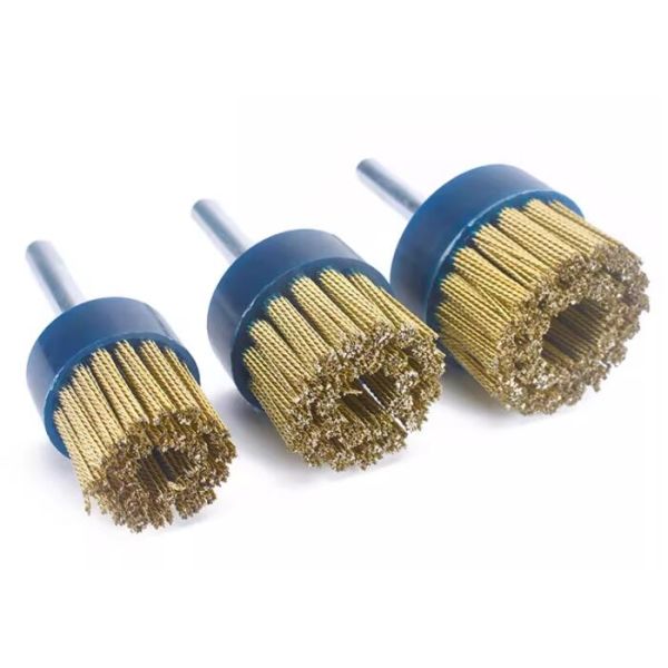 Floor Grinding Machine 75mm Diameter Knotted Brass Wire Disc Brush