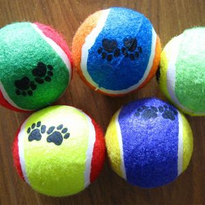 wholesale pet training tennis ball toy 2.5inch