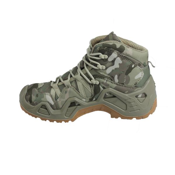 Long-Lasting Outdoor Shoes With Waterproof Upper And Metal Eyelets PUPU OEM Army Combat Boots