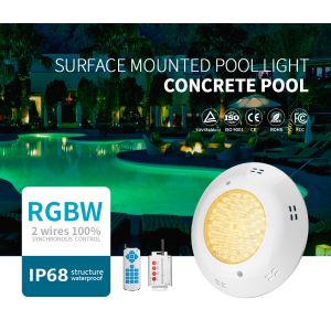 Synchronous Control Underwater Led Pool Lights VDE 470nm Surface Mount