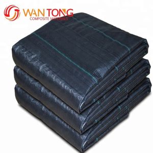 High Tensile Strength 5oz Black PP Woven Fabric Geotextile for Road Construction