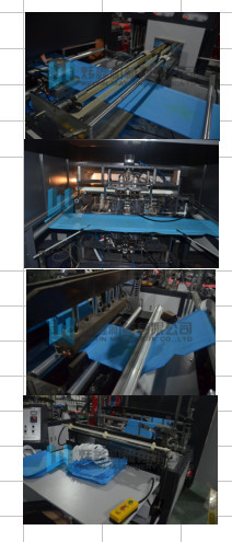 Cloth Bag Automatic Non Woven Bag Machine With Online Handle Attach