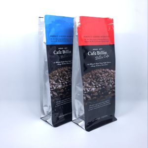 China Reinforced Zip Lock Resealable Flat Bottom Pouch For Coffee And Nuts QC 100% Inspection on sale