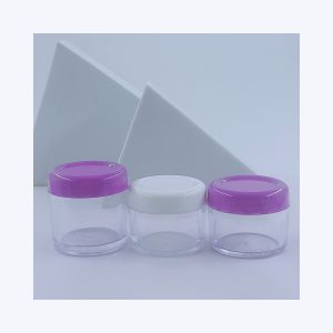 Base Material Plastic Cream Jar for Cosmetic Customized Colors 5ml 10ml 15ml