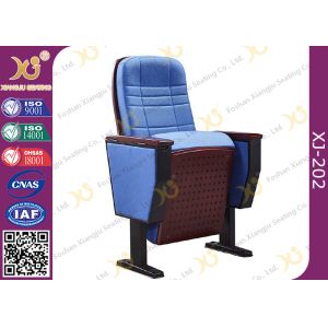 China Upholstered Ergonomic High Grade Fold Up Auditorium Seating / Movie Theater Chairs on sale