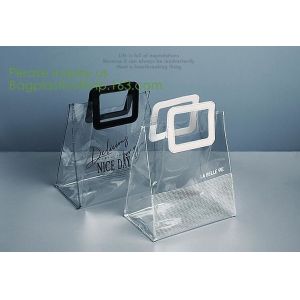 Fashionable big colorful Laser PVC shopping storage bag with handle and accept