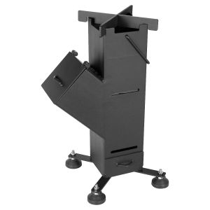 Drawing Room Heavy Duty Stainless Steel Rocket Wood Burning Stove with Support