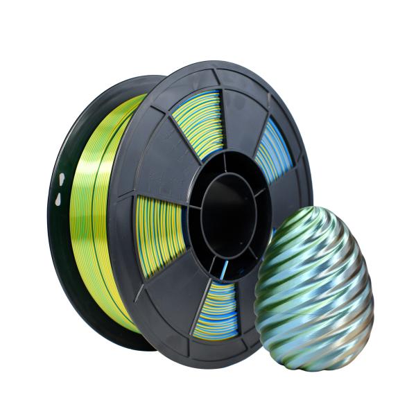 Buy Strong Toughness Color Change Filament  PLA Plus Four Color Blue-Green Gold Copper  1.75mm For 3D Printer +/- 0.02mm, 3D Printer Multicolor Filament, at wholesale prices