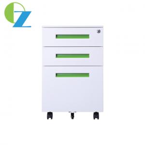 Quality Customized Metal Mobile Pedestal Cabinet Assembled Structure 3 Drawers Filing Cabinet for sale