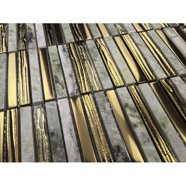 282x294mm No Fade And Eco-Friendly Natural Stone Mosaics For Balcony And Living Room