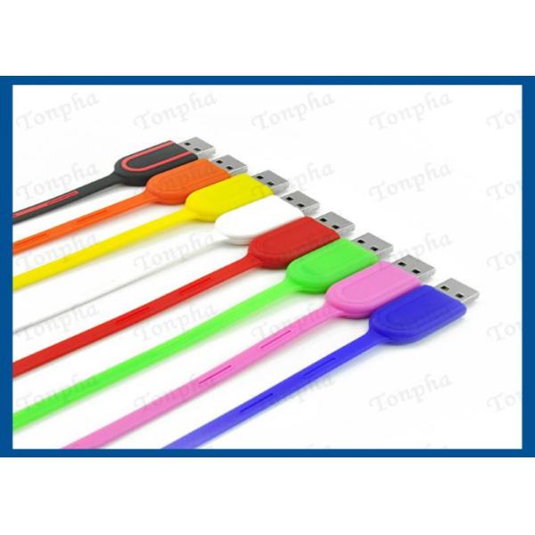 Promotional Thin Wristband Flash Drive Convenient Carrying Silicone Material