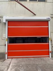 Red High Speed Spiral Door with Wind Resistance 15-20m/s and Cassette Type