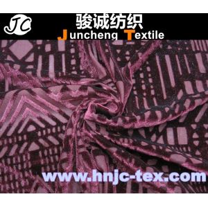 New fabric flower pattern burnout spendex and polyester blend elastic non-invert