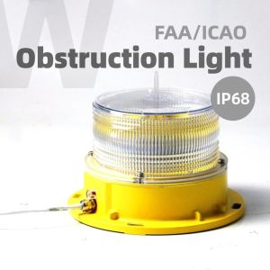 RED Flashing Tower Obstruction Light IP68 FAA Tower Lighting
