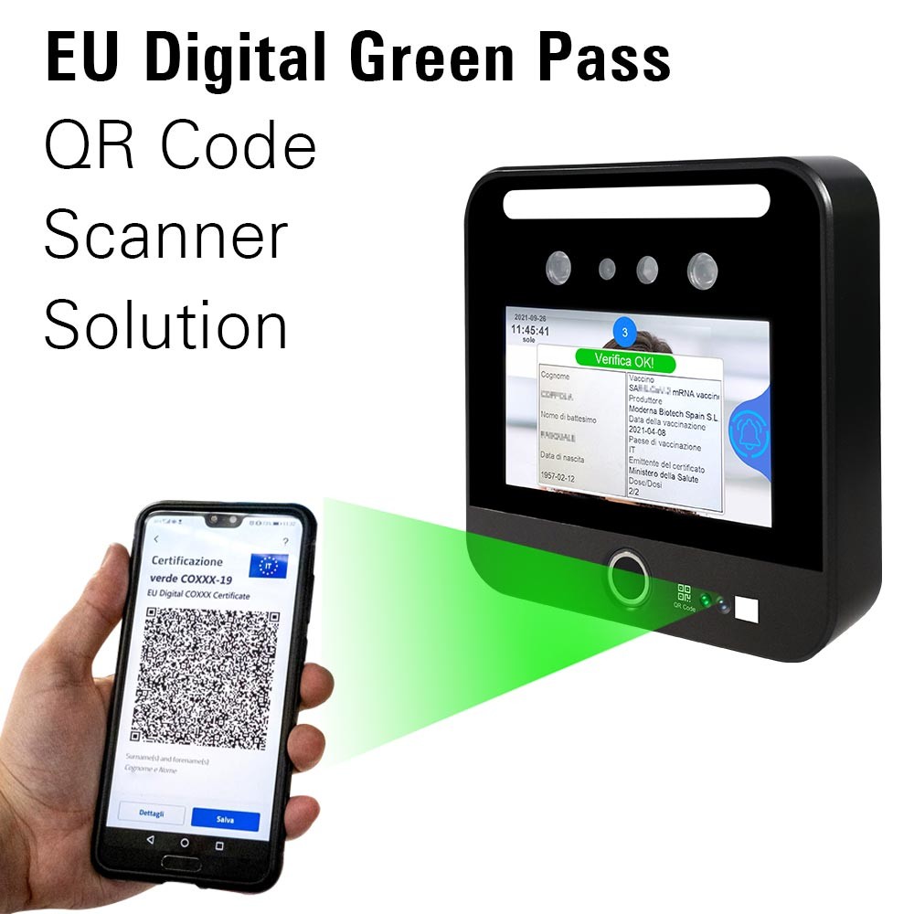 C19 Certificates DCC Eu Digital Green Pass Qr Code Scanner Reader Wifi Portable
