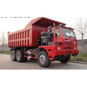 Rated load 55 tons Off road Mining Dump Truck Tipper drive 6x4 with 35 m3 body cargo Volume