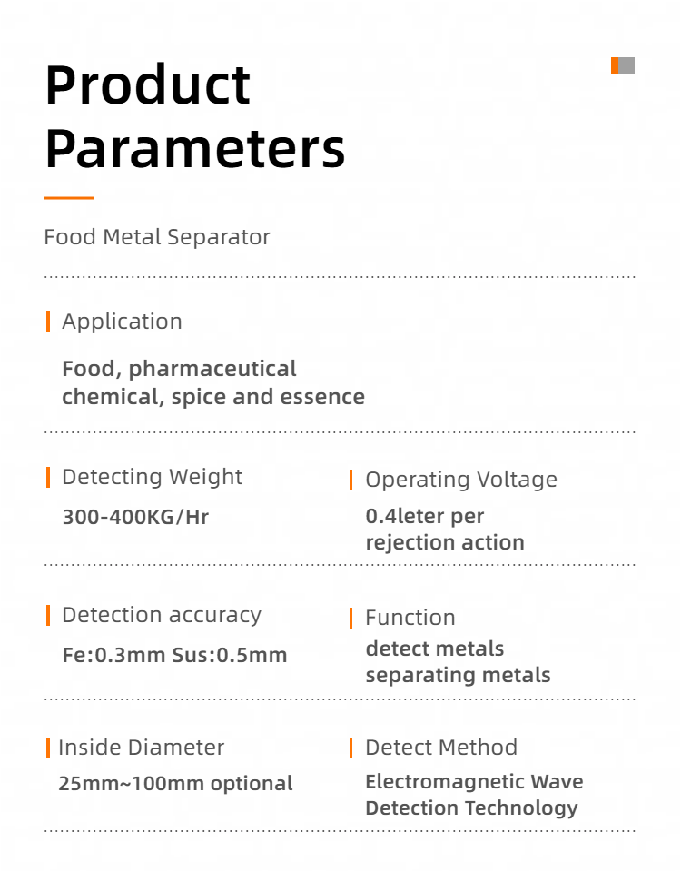 Fully Automatic Food Metal Separator Plastic Particle Metal Separation Detection Machine Manufacturers Supply