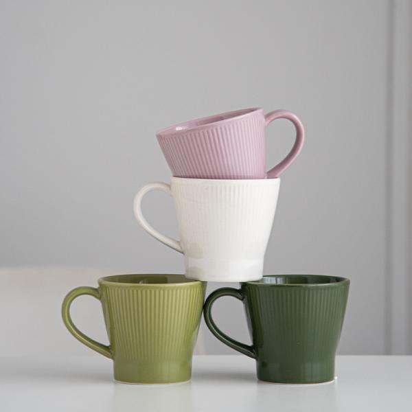 Reusable Ceramic Coffee Cup Set 300ml Nordic Porcelain Mugs For Tea And