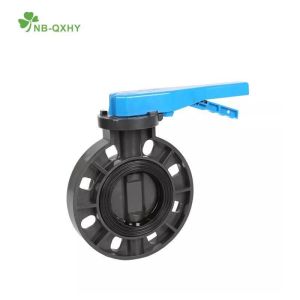 Fixed Structure Nb-Qxhy PVC Butterfly Valve with Flange Water Household Usage