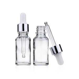 20ml Wholesale Clear Glass Dropper Bottles-Essential Oil Makeup Cosmetic