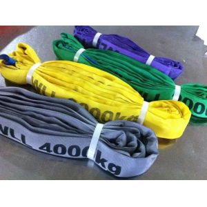round sling ,WLL 100t , According to EN1492-2 Standard, Safety factor 7:1 , CE