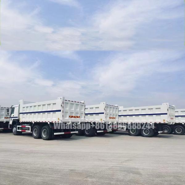 White 6*4 HOWO 371 Horsepower 5.6 m Dumper for Export Dump Trailer