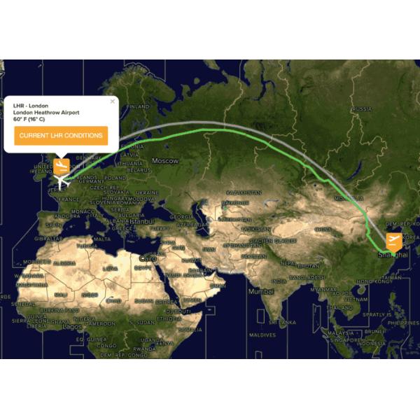 China Major Hubs International Air Freight Forwarders To Britain LHR Routes
