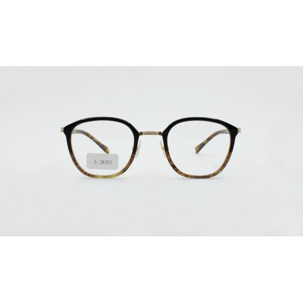 Big Square shape acetate metal combination Optical frames Daily eyeglasses