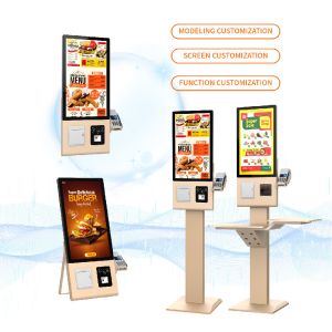 Self Ordering Payment Kiosk with 23.8 Inch Touch Display and Card Payment for